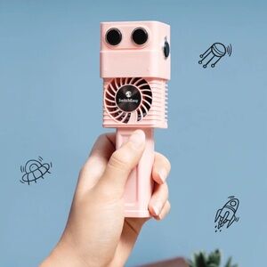 SwitchEasy Pink Portable Mini Robot Fan